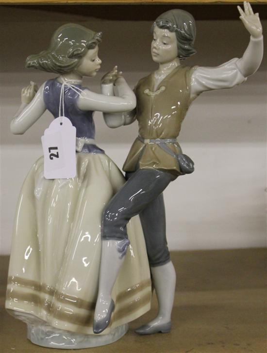 Lladro figure group, Dancing the Polka, no. 5252